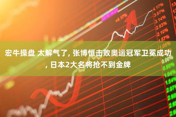 宏牛操盘 太解气了, 张博恒击败奥运冠军卫冕成功, 日本2大名将抢不到金牌
